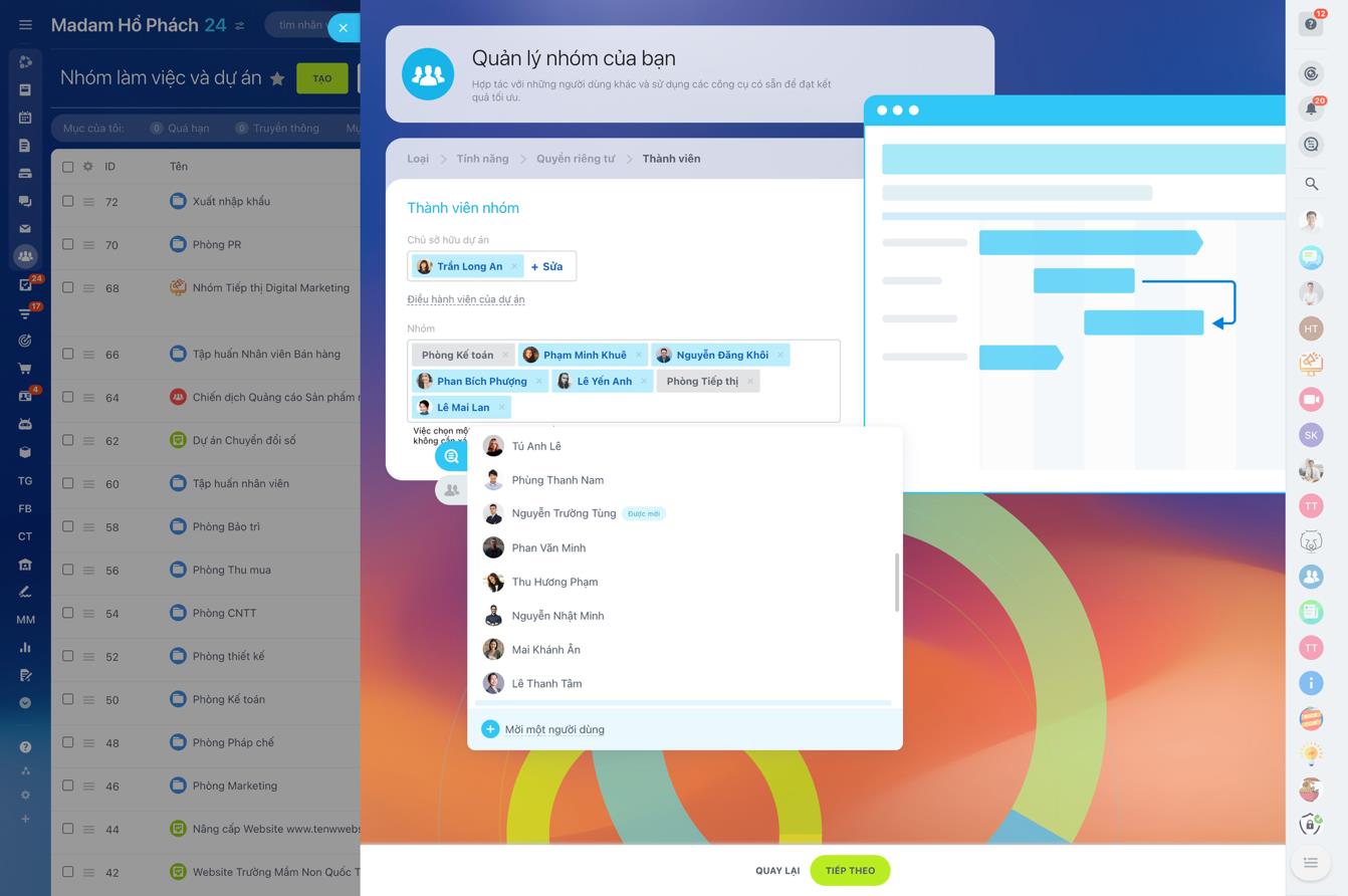 Tối ưu hóa hợp tác giữa các phòng ban với Bitrix24- Ảnh 3. Phối hợp trong team đa chức năng